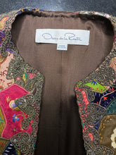 Oscar de la Renta Runway Patchwork Coat Size 6