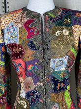 Oscar de la Renta Runway Patchwork Coat Size 6