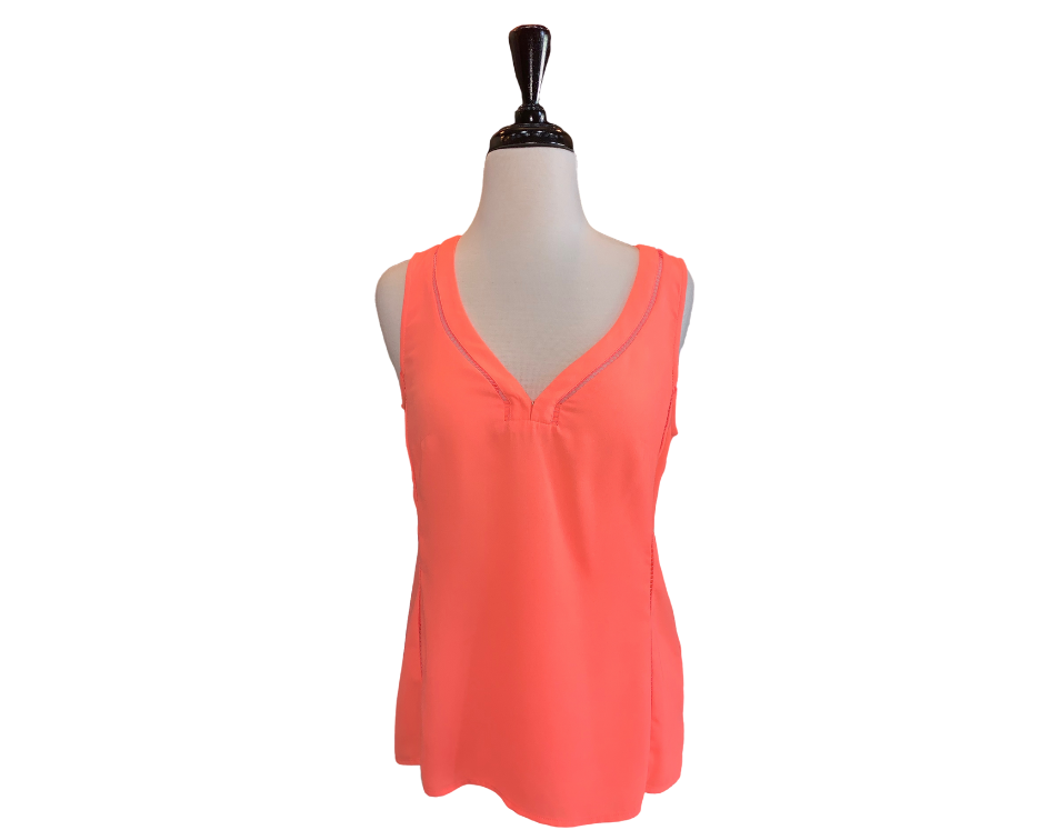 Nanette LePore Orange V-neck Top