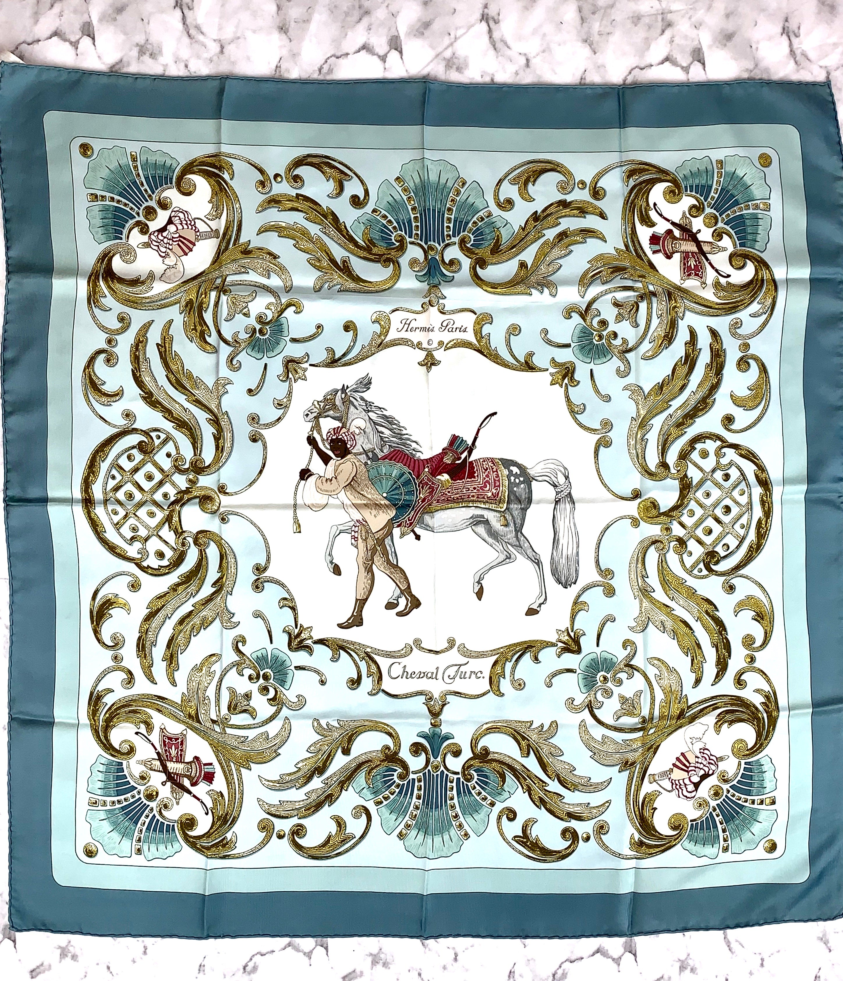 Hermès Cheval Turc スカーフ　45✖️45 image_4125cf54-aa12-4ec2-bd3b-