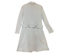 St. John Powder Blue Knit Dress Coat Topper