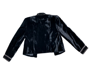 Double D Black Velvet Jacket